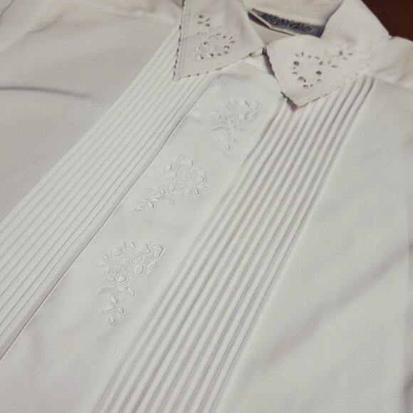 Yves St Clair ~ Sz 10 ~ Vintage Short Sleeve ~ Button Up Blouse ~ NWT - Picture 8 of 12